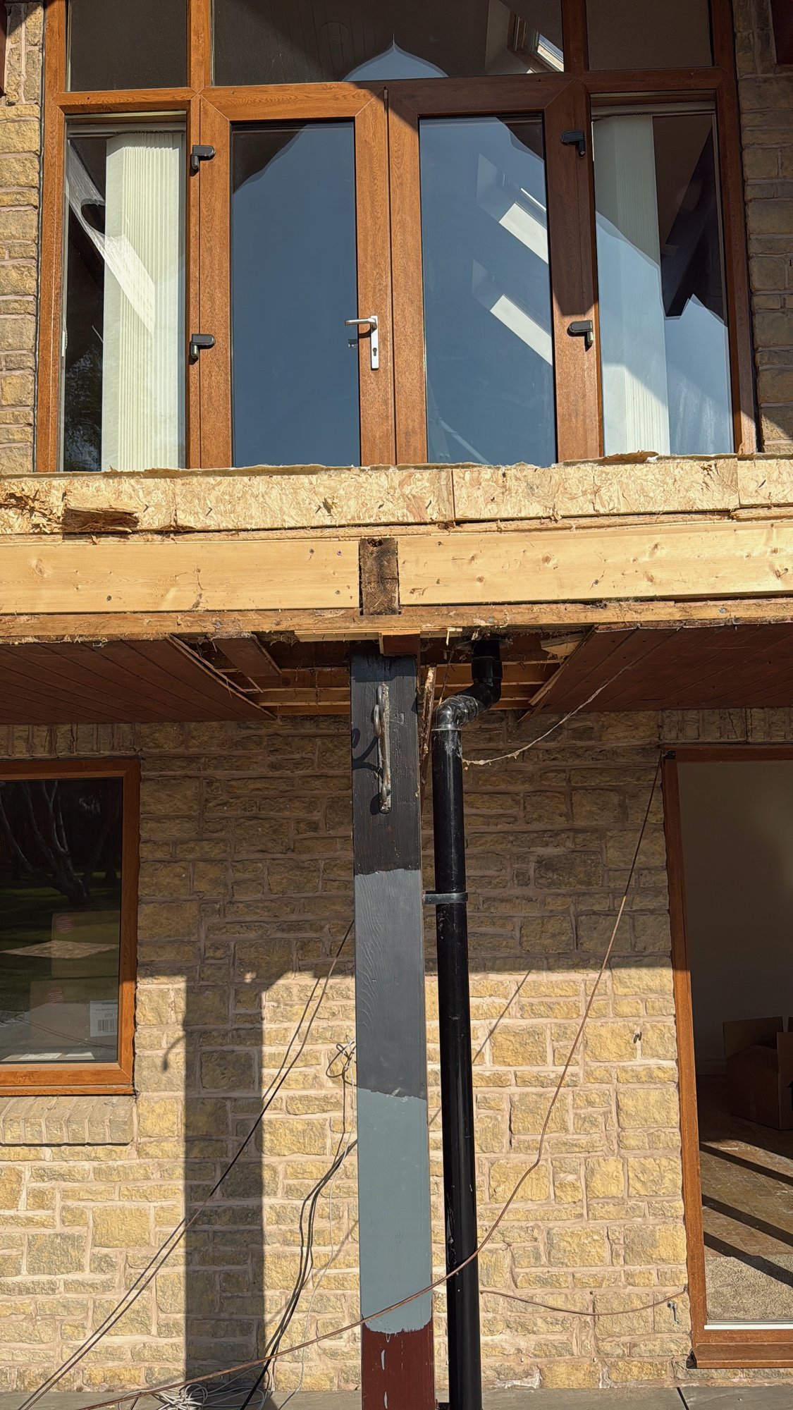 Removed old balustrade