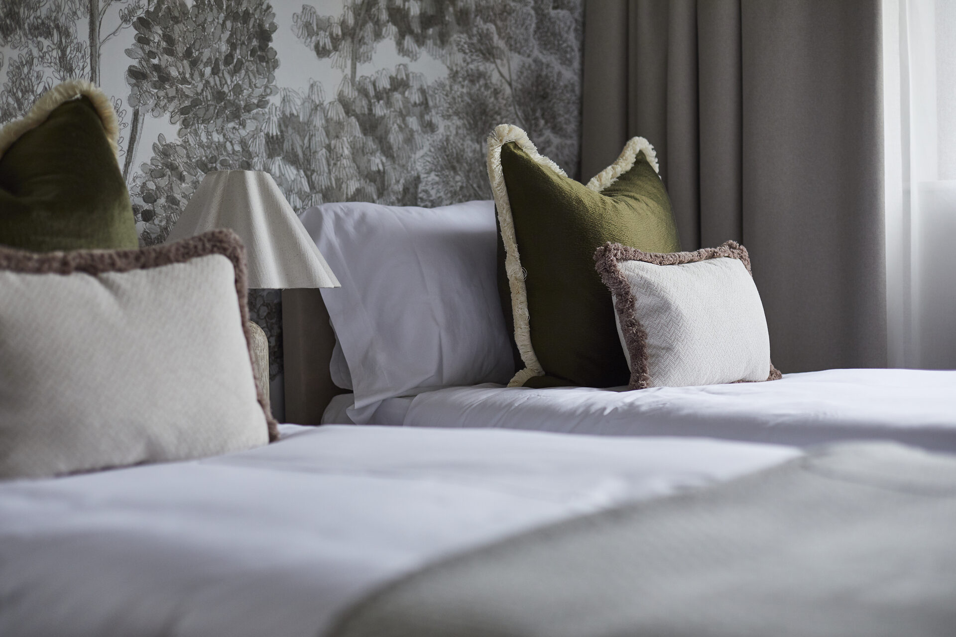 Designer bathroom with marble