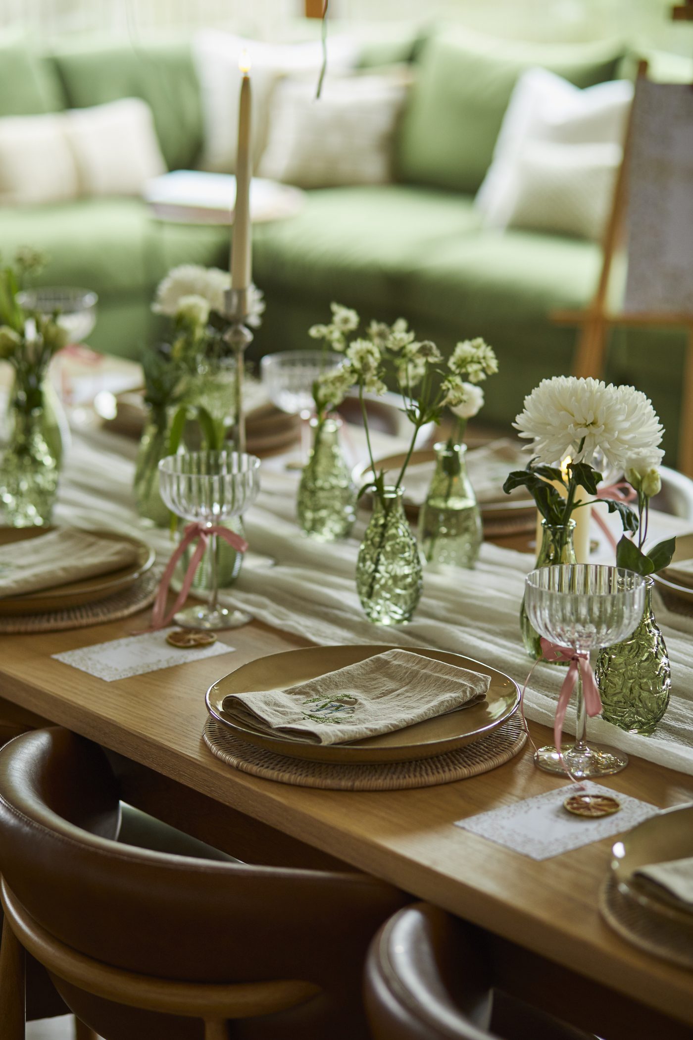 The table styled for a celebration at Warren House