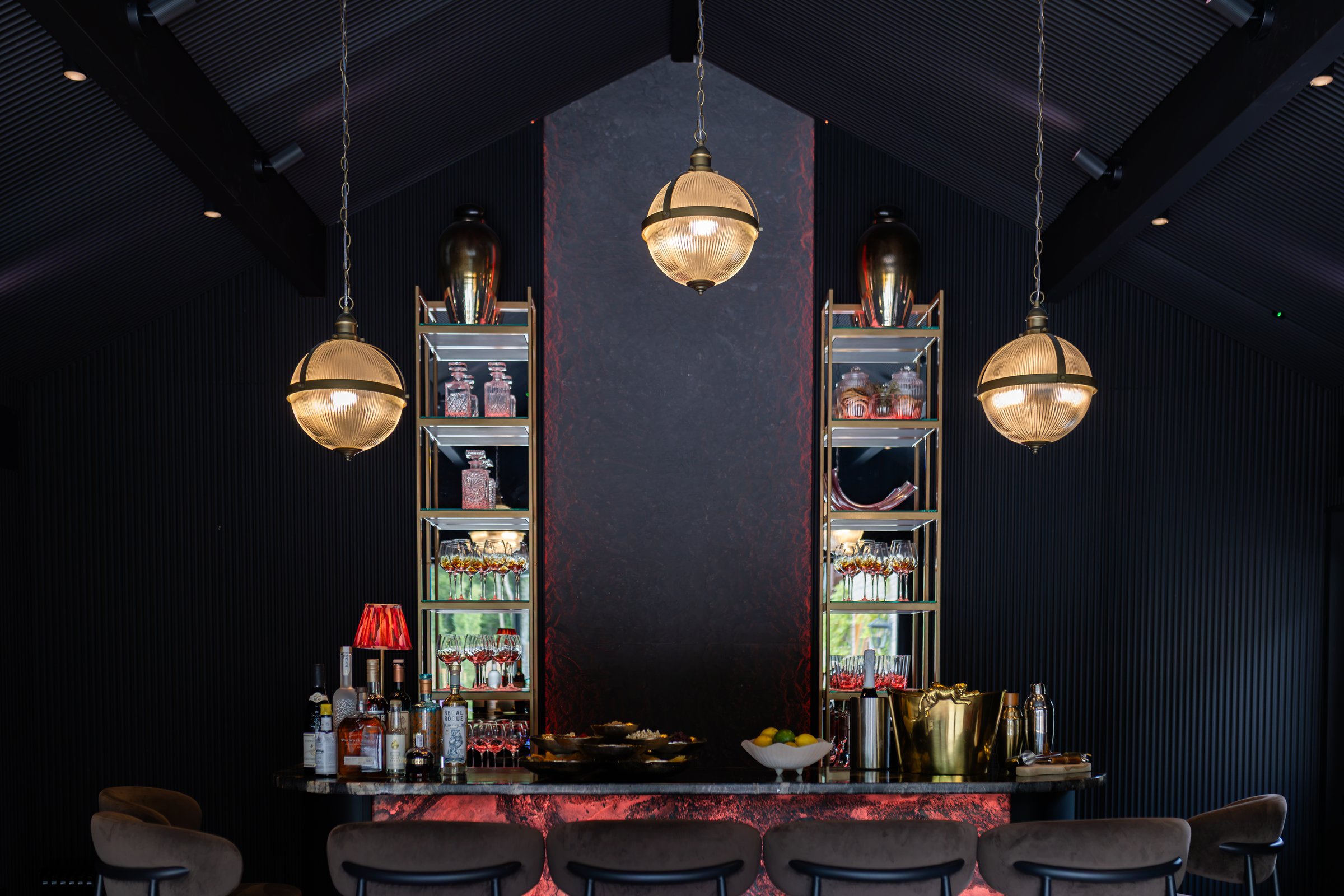 The private cocktail bar at Warren House