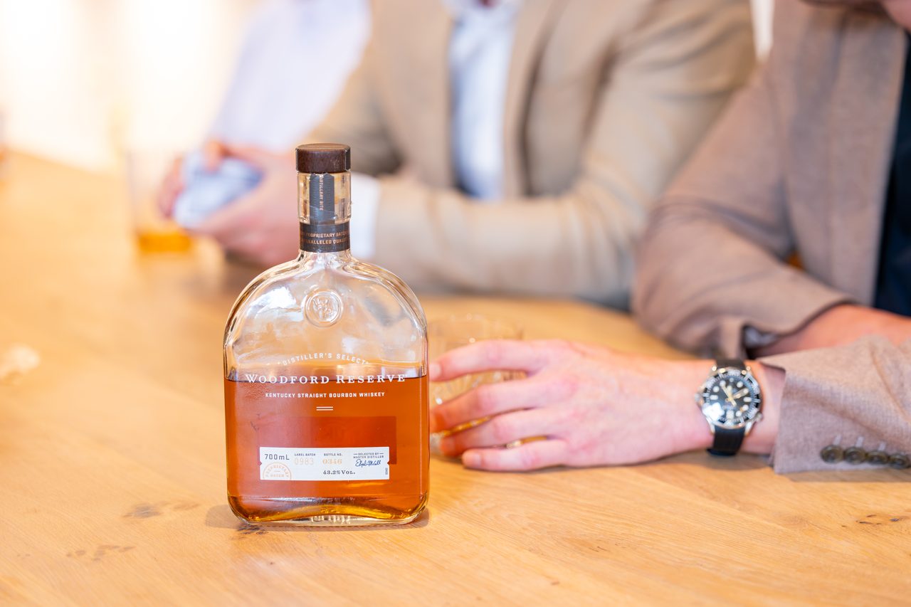 A good bourbon on the Warren House table