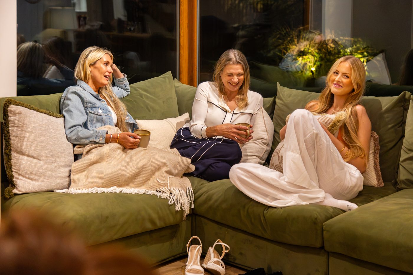 A cosy night in on the sofas at Warren House