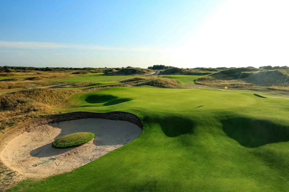 The dunes of England's Golf Coast near Warren House