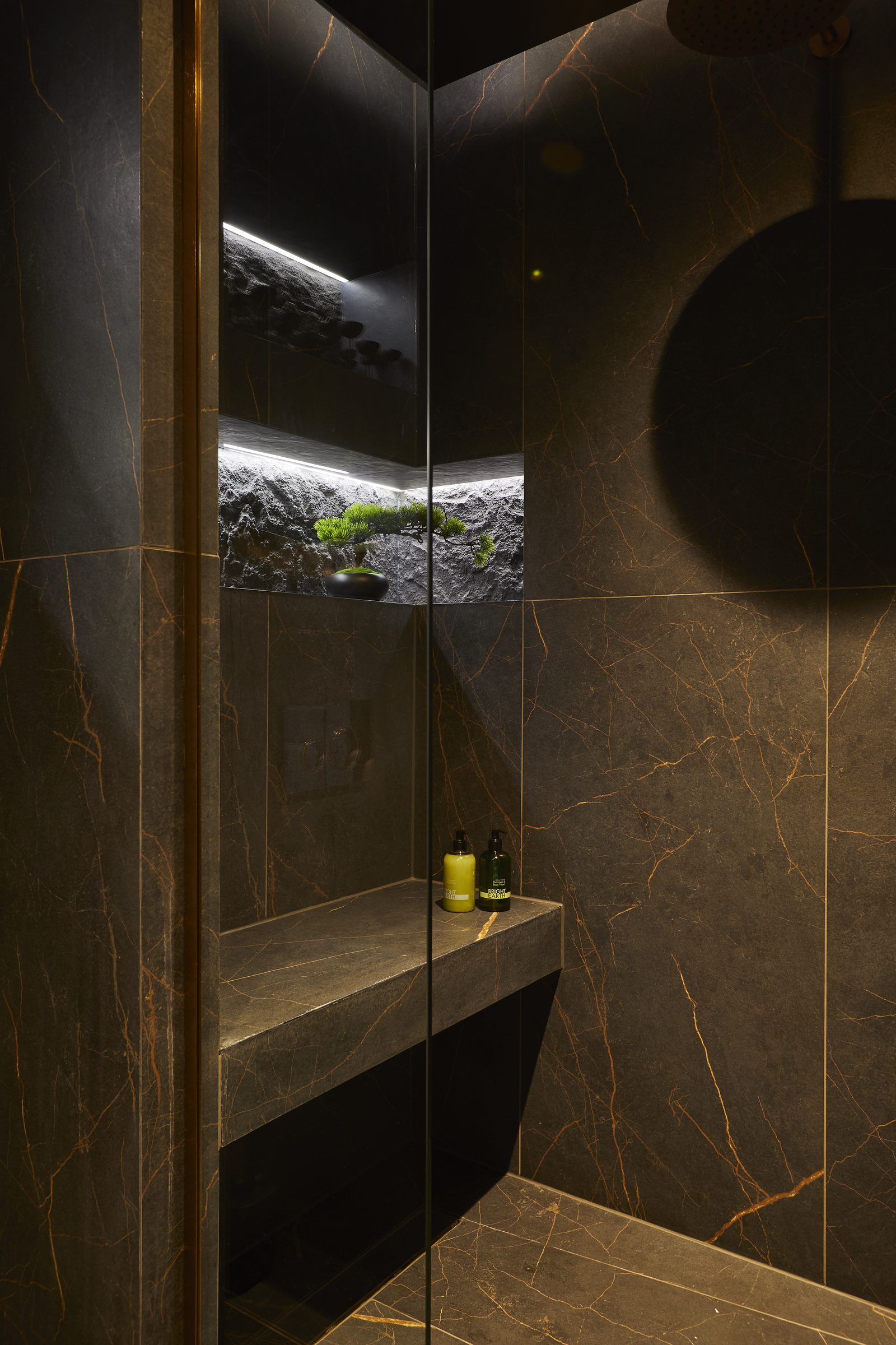Warren House — bathroom 4 dark marble a je