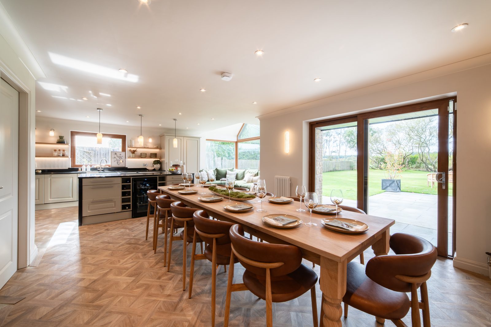 Warren House — dining area open plan layout a rk